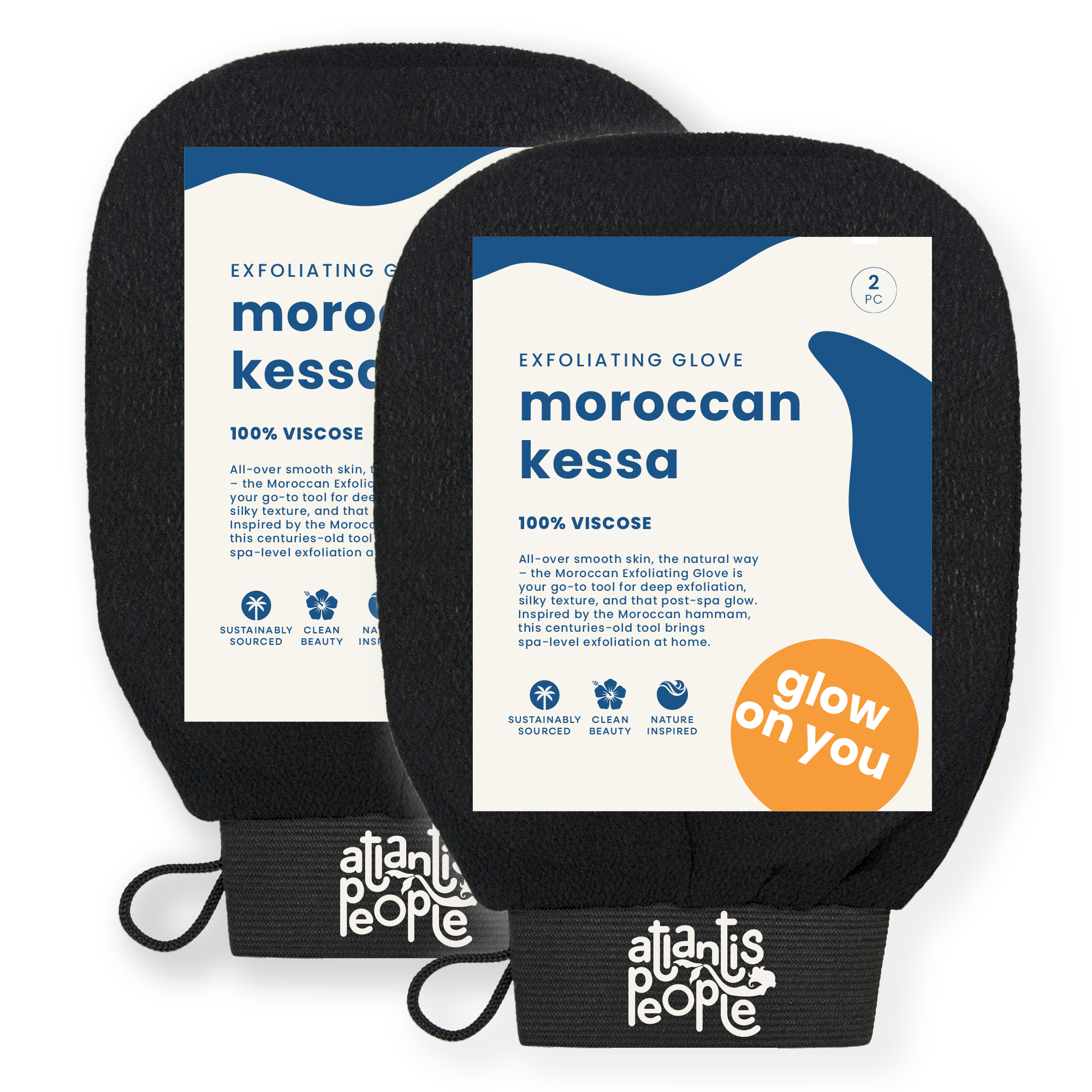 Moroccan Exfoliating Glove (2 PACK)